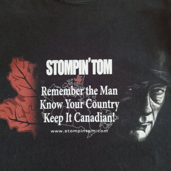 Stompin Tom Proud Canadian black Tee - Picture 3 of 7